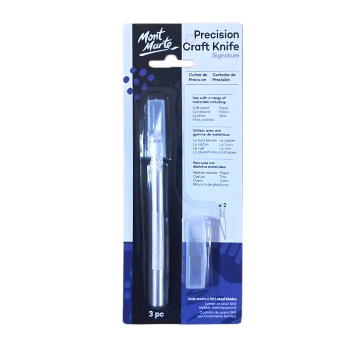 Art Knife Ref MACR0042 Precision Metal Blades [Pk 3] Mont Marte