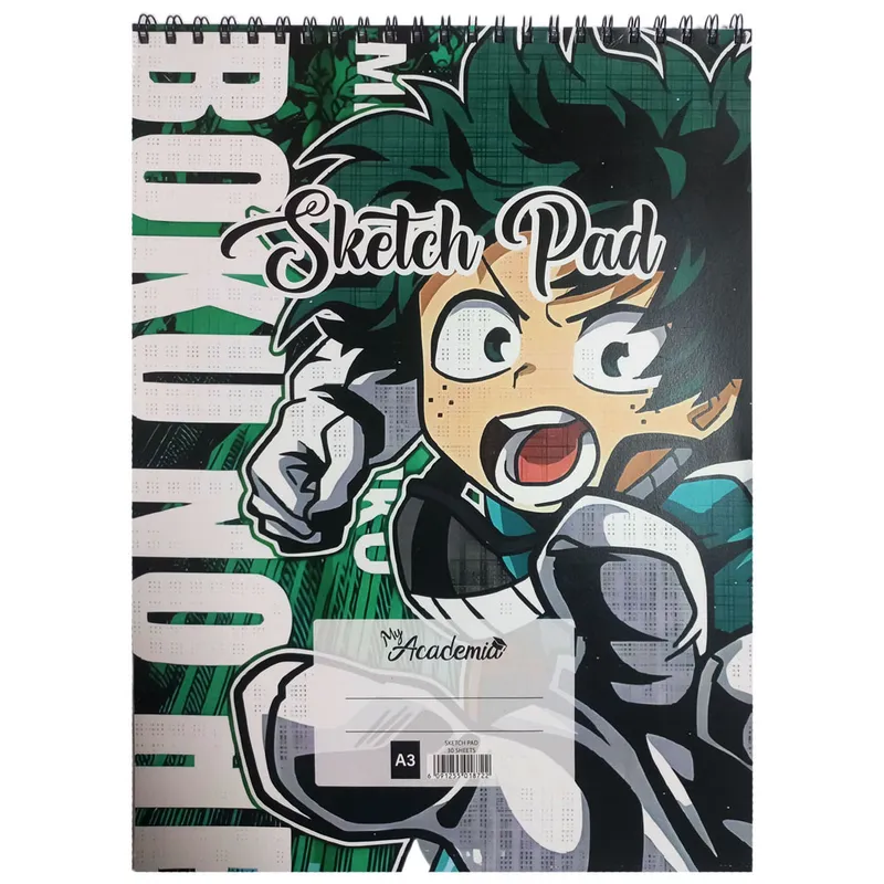 Sketch Book A3, 120gsm, 30 Sheets, Manga My Academia