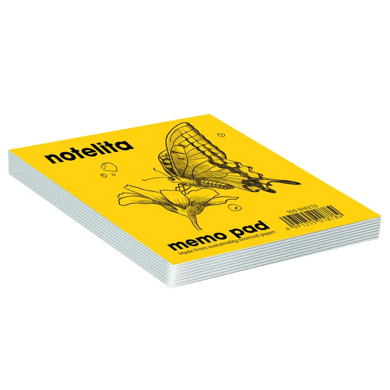 Memo Pad 98*98mm, 100 Sheets White Plain Notelita