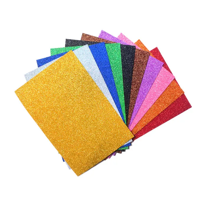 Glitter Foam Sticker Ref CH-4 A4, Assorted Colour [Pk 10] SW