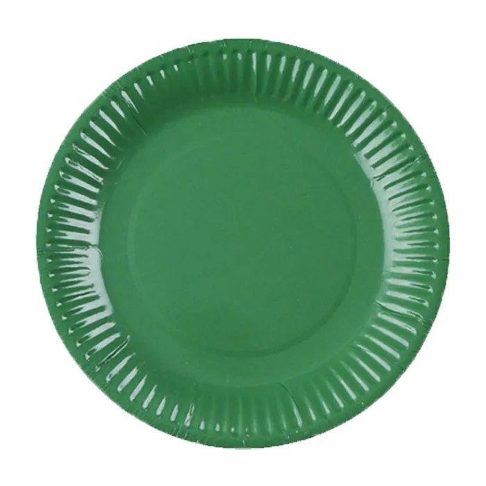 Paper Plates Party 9"/23 cm Green [pk10] WTC