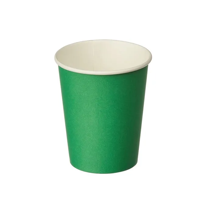 Disposable Paper Cup  200ml , Green [Pk 10] WTC
