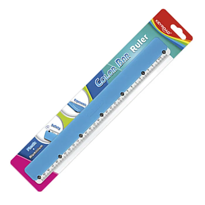 Aluminium Ruler Ref KR971312 30cm, Assorted Colours KeyRoad