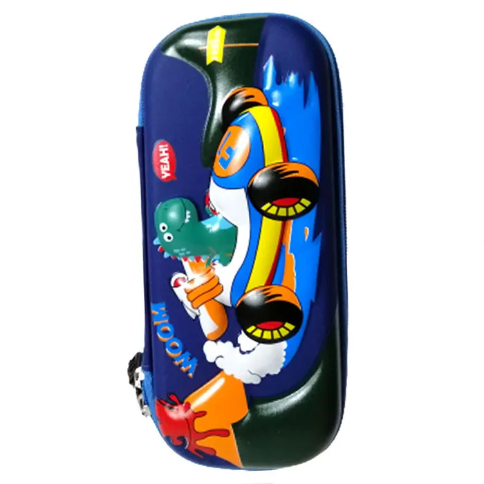 Pencil Case PU Racing Car Blue Hard Case [20*10cm] My Academia