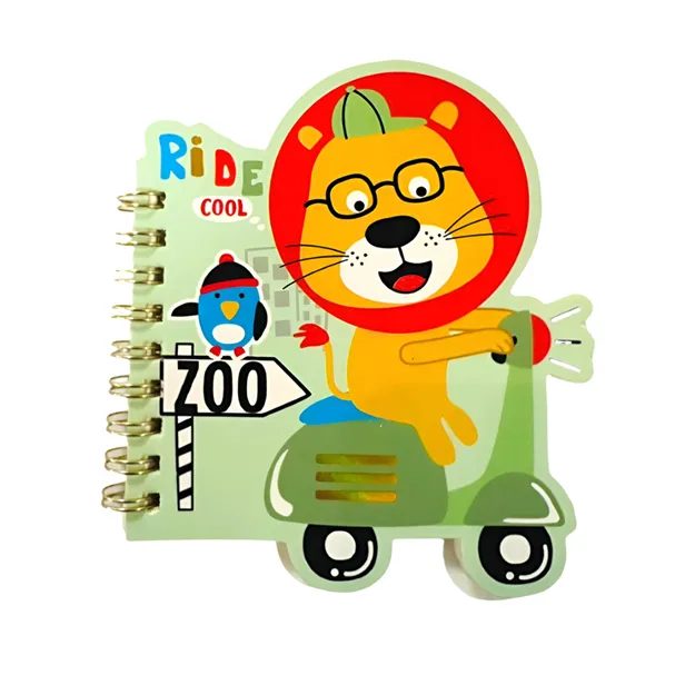Spiral Notebook BXZ11914 A6: Zoo MeliMelo
