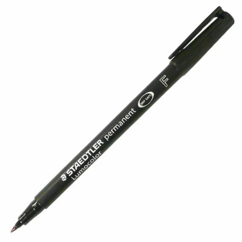 Permanent Marker Lumocolor Ref 318-9 Fine Refillable Black Staedtler