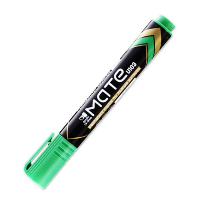 Permanent Marker Mate Ref U10150 Chisel Tip 1.5-5mm, Green Deli