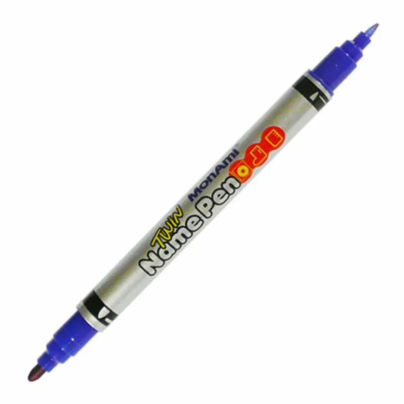 Marker Twin Name Pen Ref MON349 Two Tips Blue MonAmi