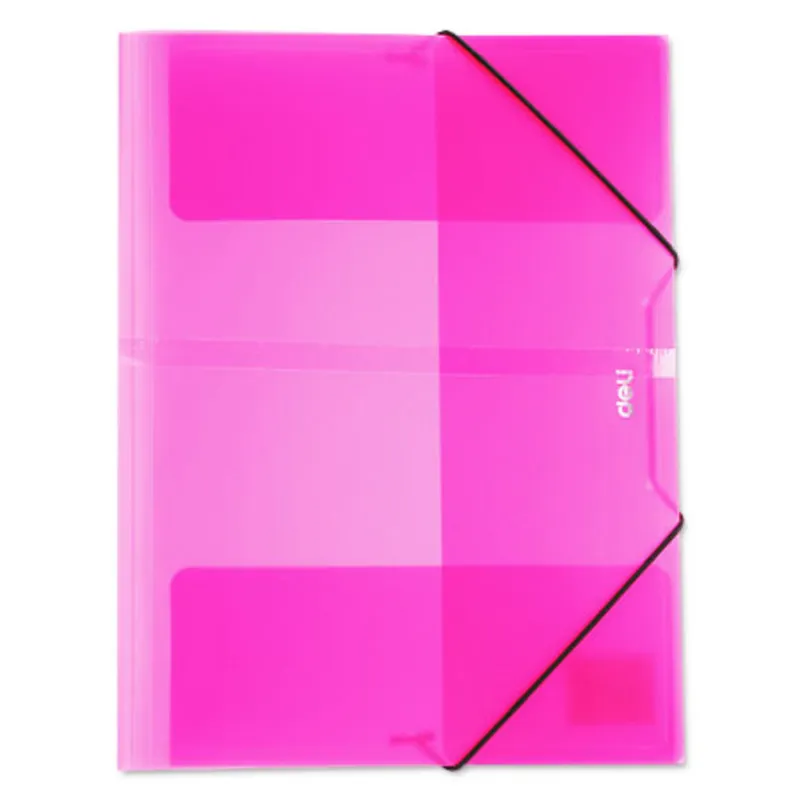 Elastic File PVC Ref E39580 A4, Transparent  Deli