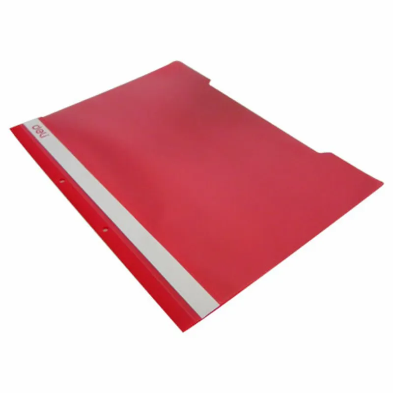 Folder File Ref E39535 A4, Transparent, Plastic,Fastener Deli