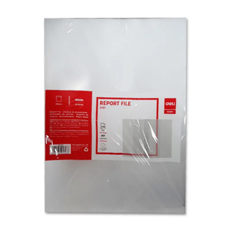 Pocket File Cover Ref E5707 A4, L-Shaped, 150 mic [Pk 100] Deli