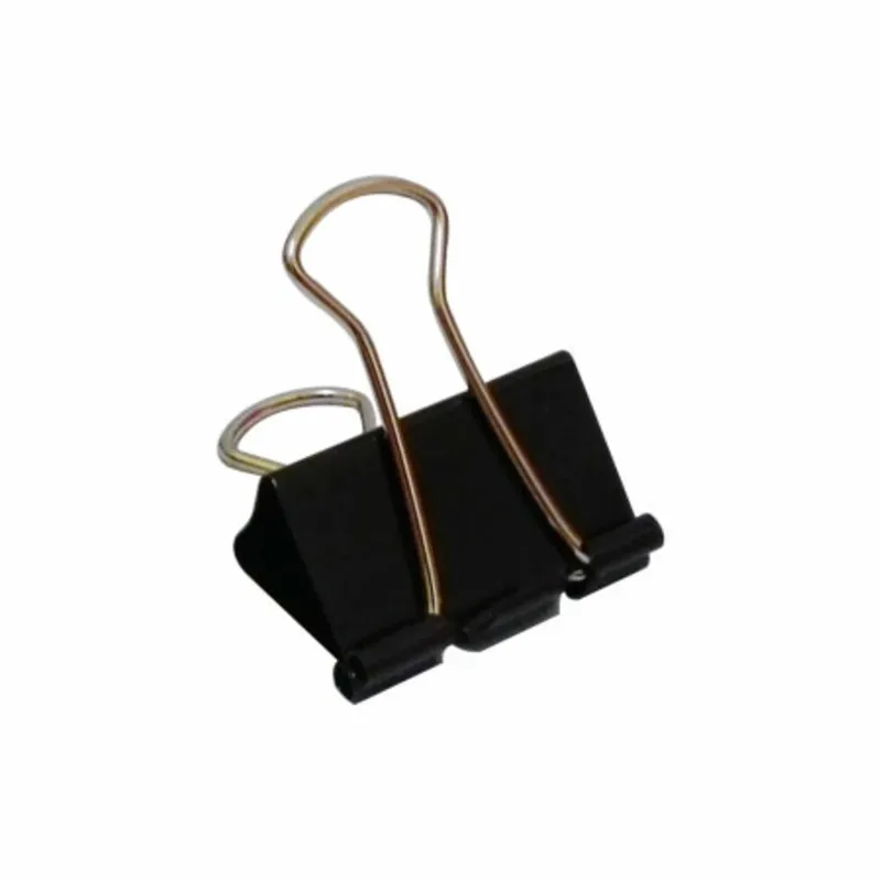 Binder Clips Ref 38563 32mm, Black 1.26 Inch [Pk 12] Deli