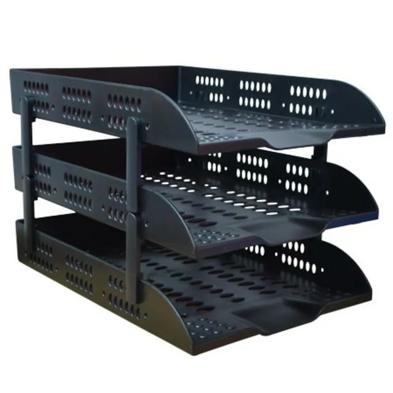 File Tray Plastic Ref E9215 3 Level, Colour varies Deli
