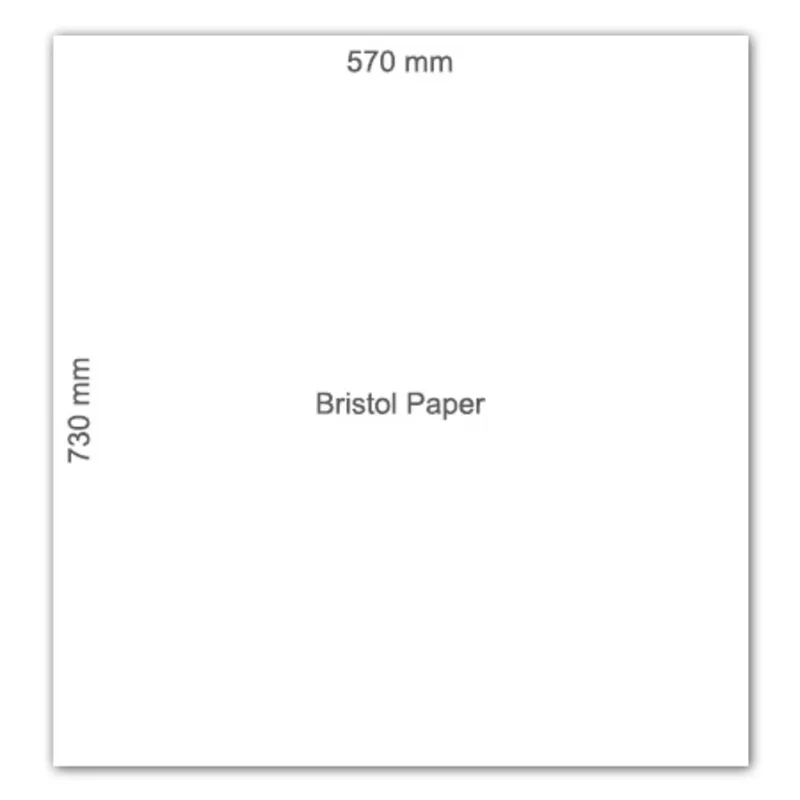 Bristol Paper  570*730mm White, 160gsm No Brand
