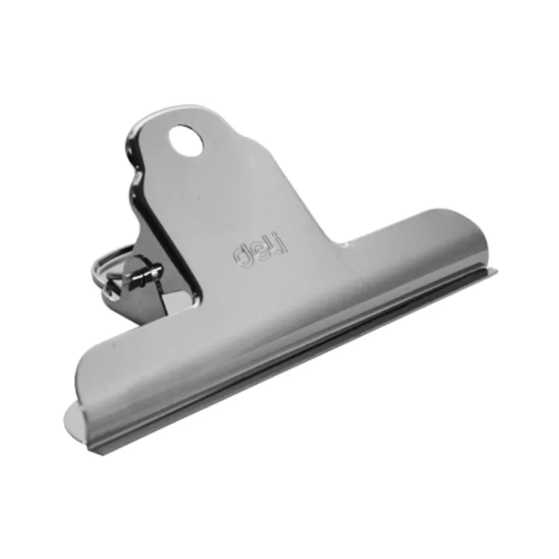 Bulldog Clip Metal Flat Ref 9532 4" (102 mm) Steel Deli