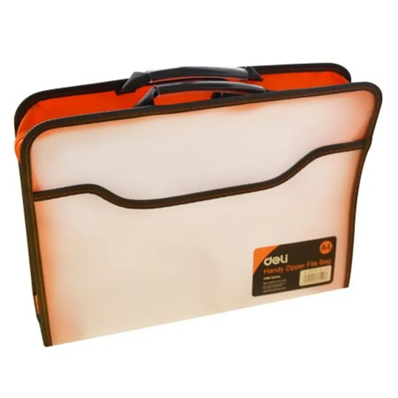 Zip Transparent Bag Ref E38129 W365*H265*D56mm ,Assorted Colors Deli