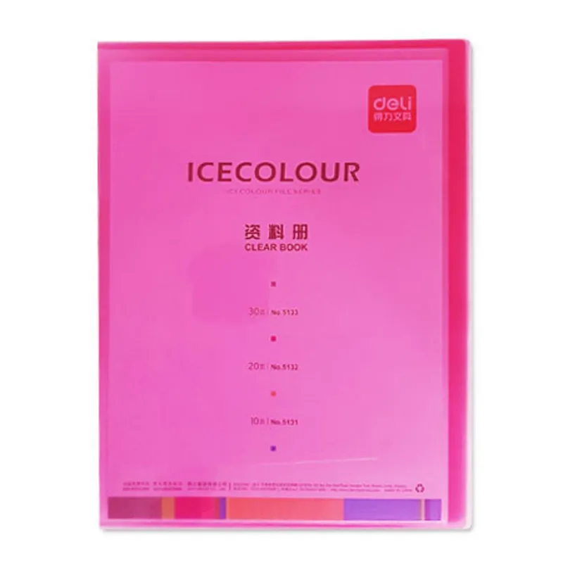 Display Book Ref 5131 A4, 10 Pockets, Plastic, Transparent Deli