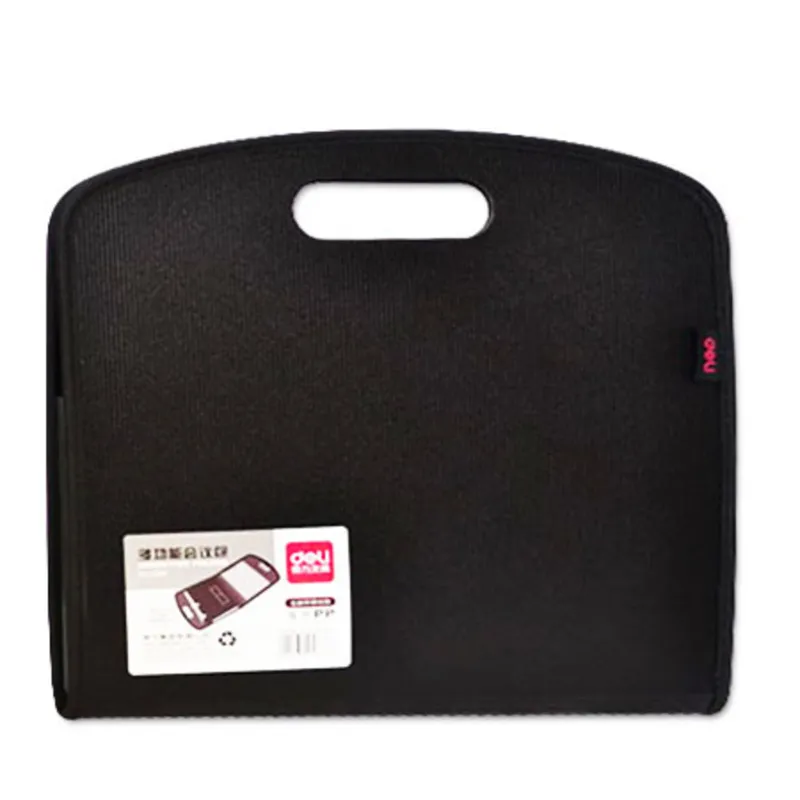 Expanding File Ref 5868 A4, Executive File Bag, Black Deli