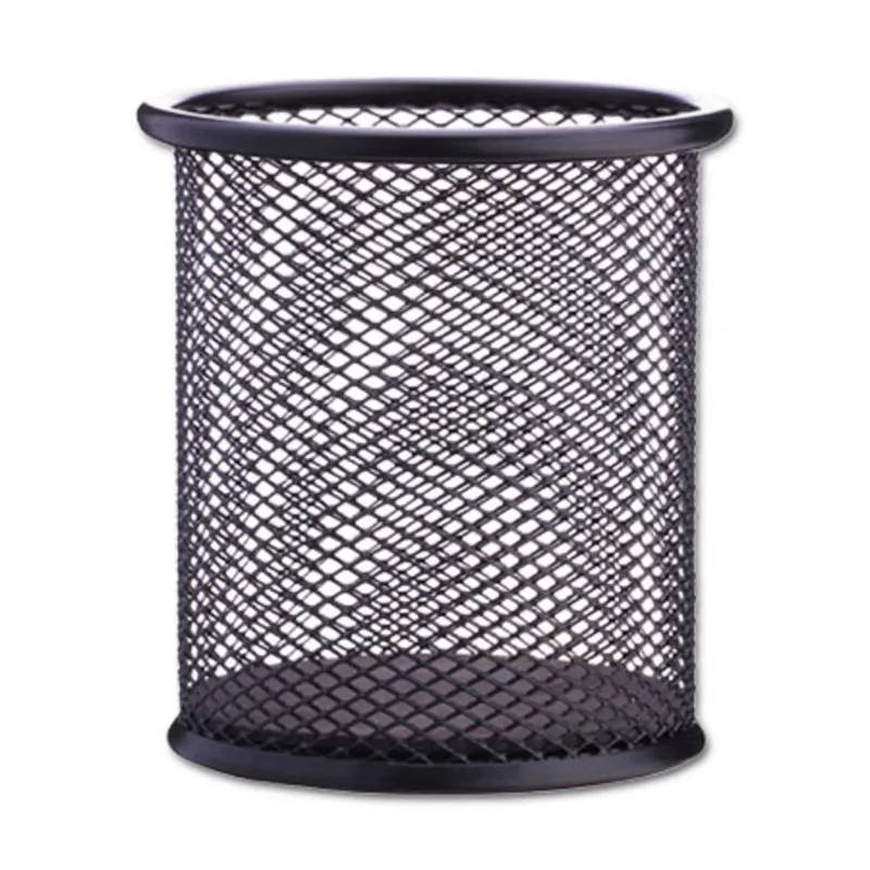 Pen Holder Ref E9172 Ø91*H98mm, Metal Black Deli