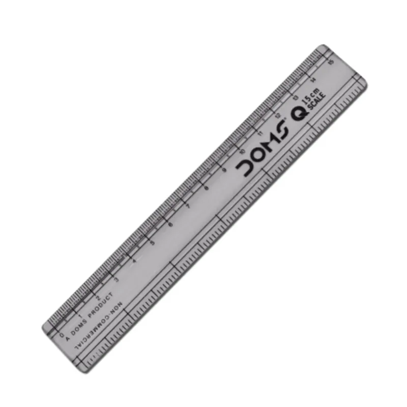 Plastic Transparent Ruler  6" / 15 cm Doms