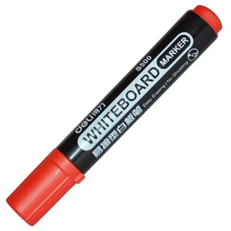 Whiteboard Marker Ref S500 Red Deli