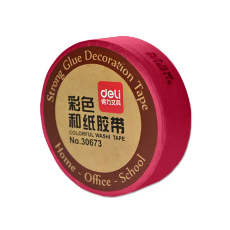 Adhesive Ref 30673 Assorted Colours 0.5", 15mm*10m Deli