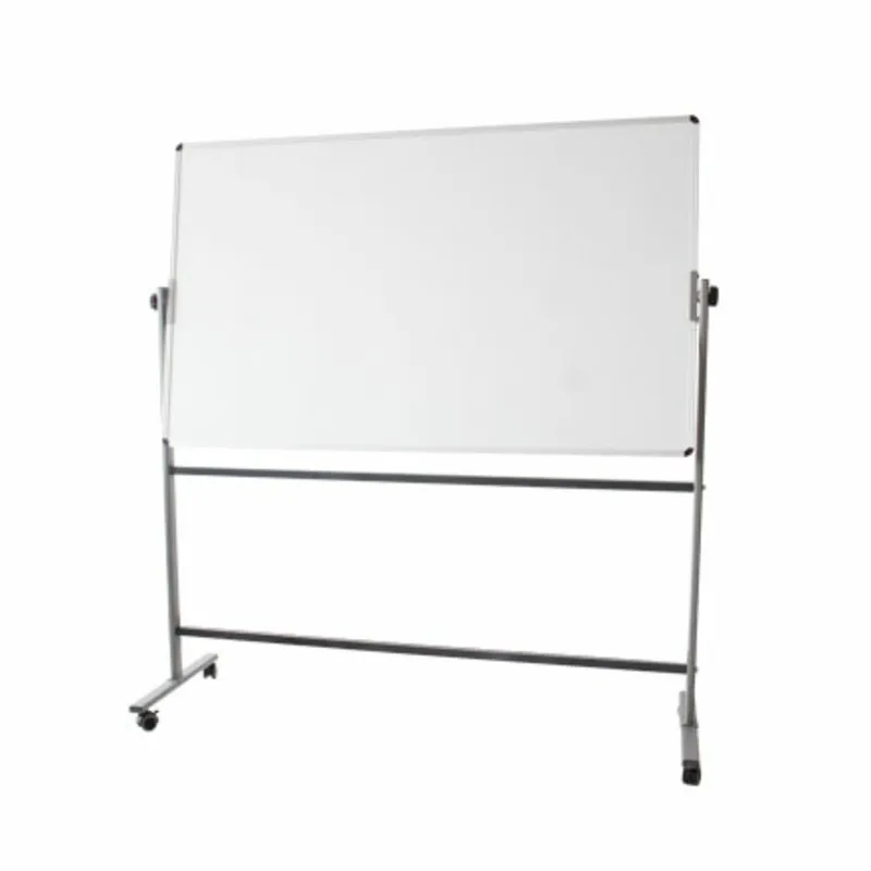 Mobile White Board Ref E7883 (Double Side) W150*H90cm, Aluminium Frame Deli