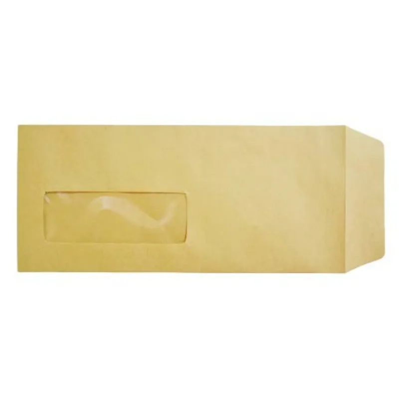 Envelope Manila Window 4"x9", W102*D229mm, PS [Pk 100] Daya