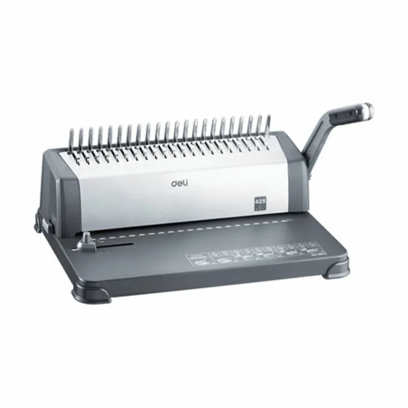 Binding Machine Ref 3872 A4 Punch Capacity: 15 Sheets, Comb: 425 Sheets Deli