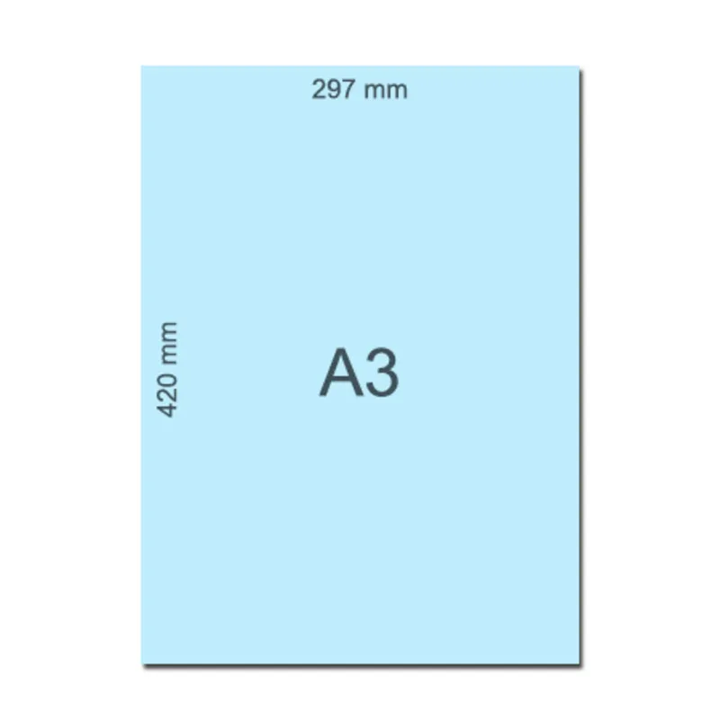 Bristol Paper  A3 Blue, 160gsm No Brand