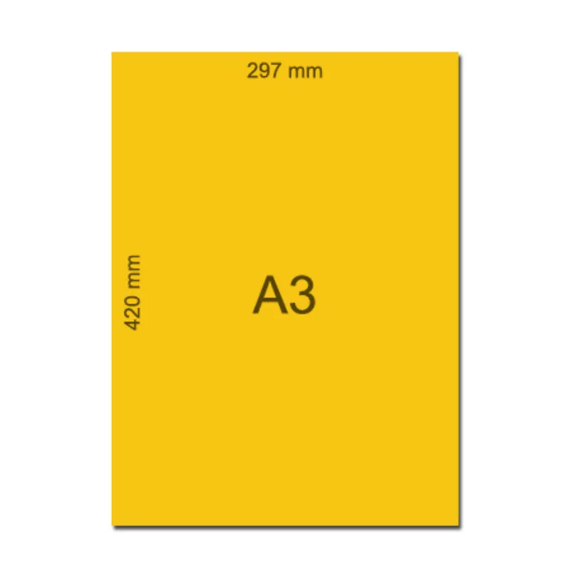 Bristol Paper  A3 Saffron, 160gsm No Brand