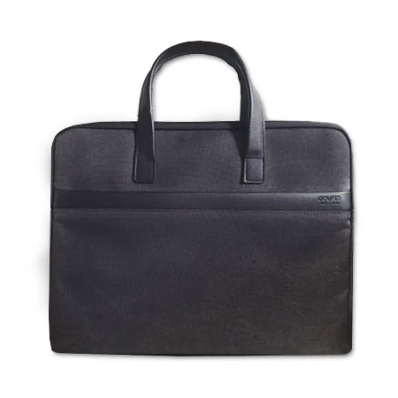 Hand Bag Ref 63751 With Handle Grey Fabric Edging Deli