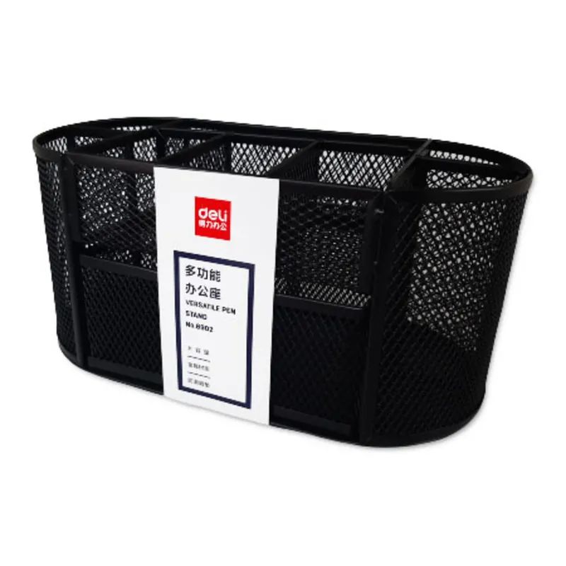 Desk Organiser Mesh Steel 8902 S:220*112*104mm, Black Deli