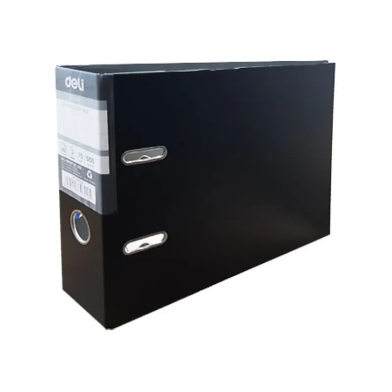 Lever Arc File PVC [ ½] Ref B21523 A5, 3", Black   Deli