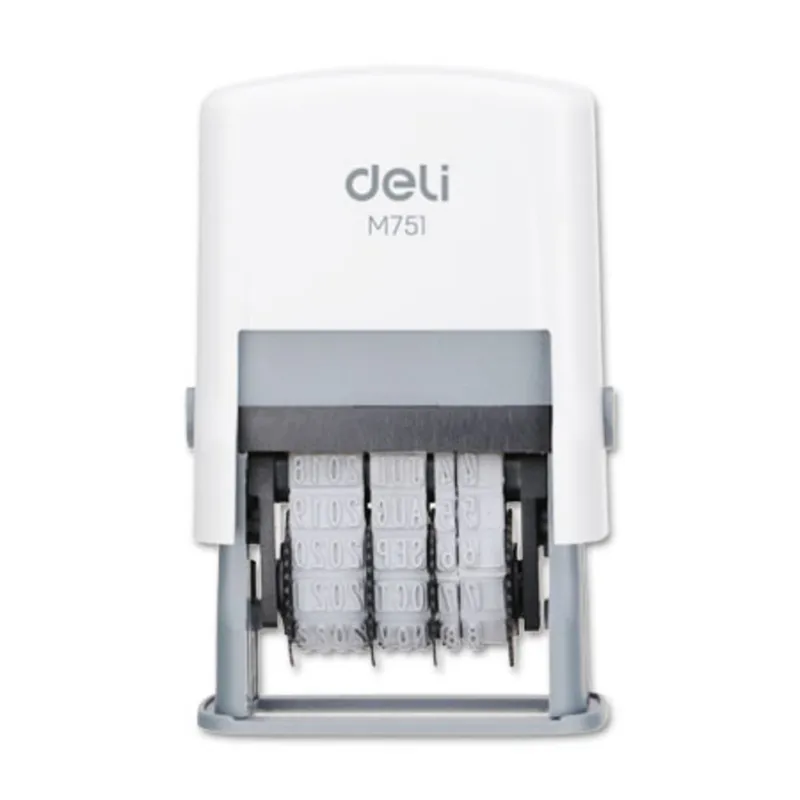 Dater Stamp Ref M75110 Day:Month:Year - White Deli