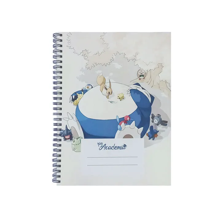 Spiral Notebook B5, 120 Sheets Ruled, Pokemon My Academia
