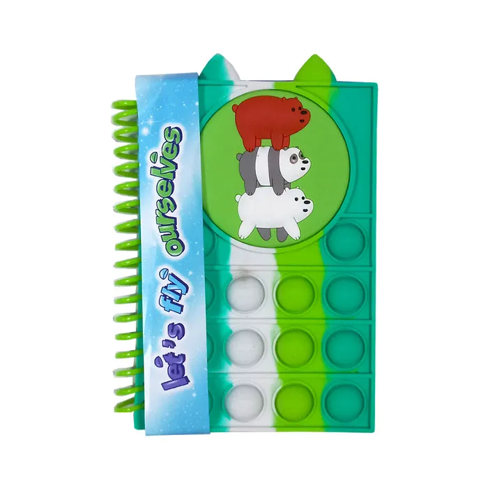 Notebook Pop It Ref LC1288V A6 Bear Design, Assorted Colors FW
