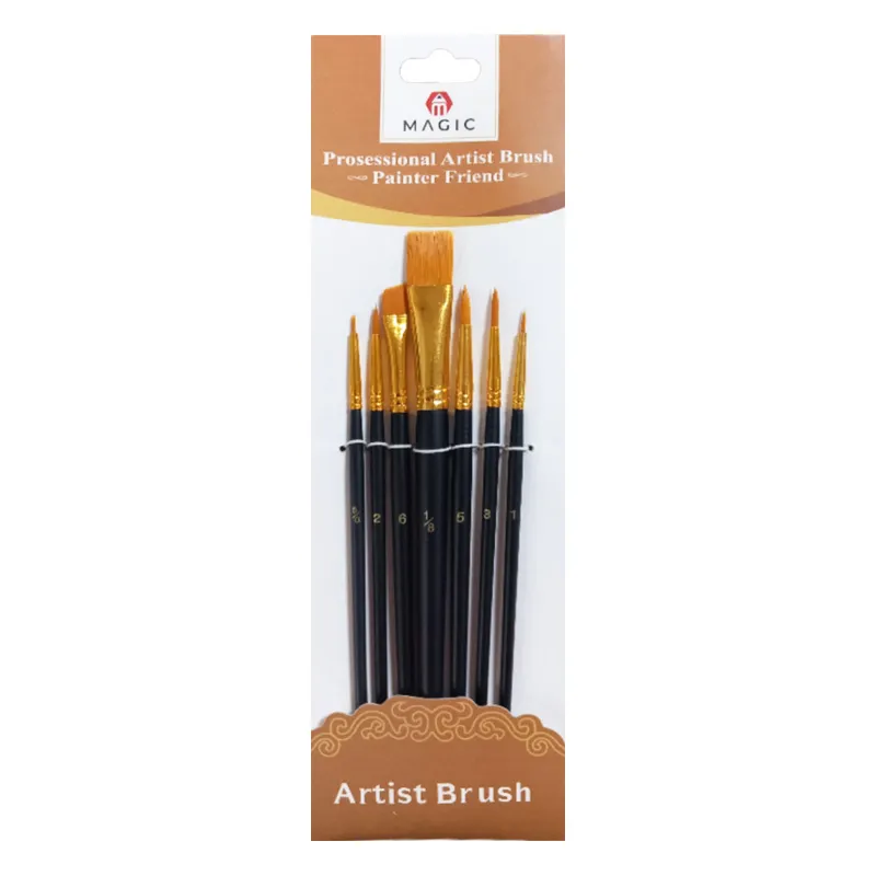 Paint Brush HB-3353 Flat brushes set of 5 MeliMelo