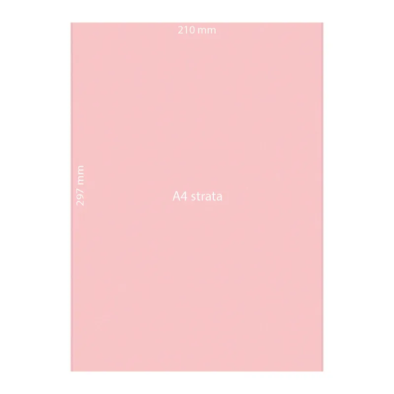 Strata Paper Ref C7 A4 Pink, 210gsm [Pk 10] Notelita