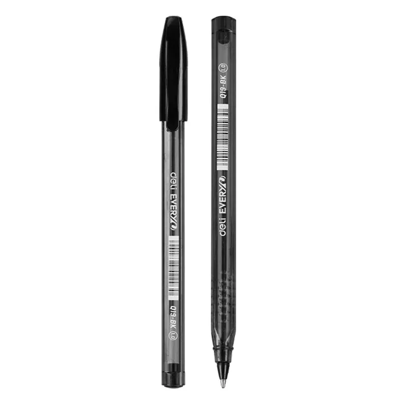 Ball Point Pen Every Ref Q19-BK Bullet tip : 1.0mm , Black Deli