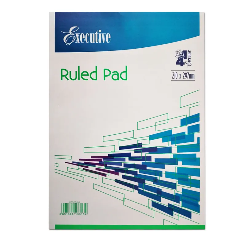 Executive Writing Pad Ref WPA4 A4, Ruled, 50 Pages ,210x297mm Atlas