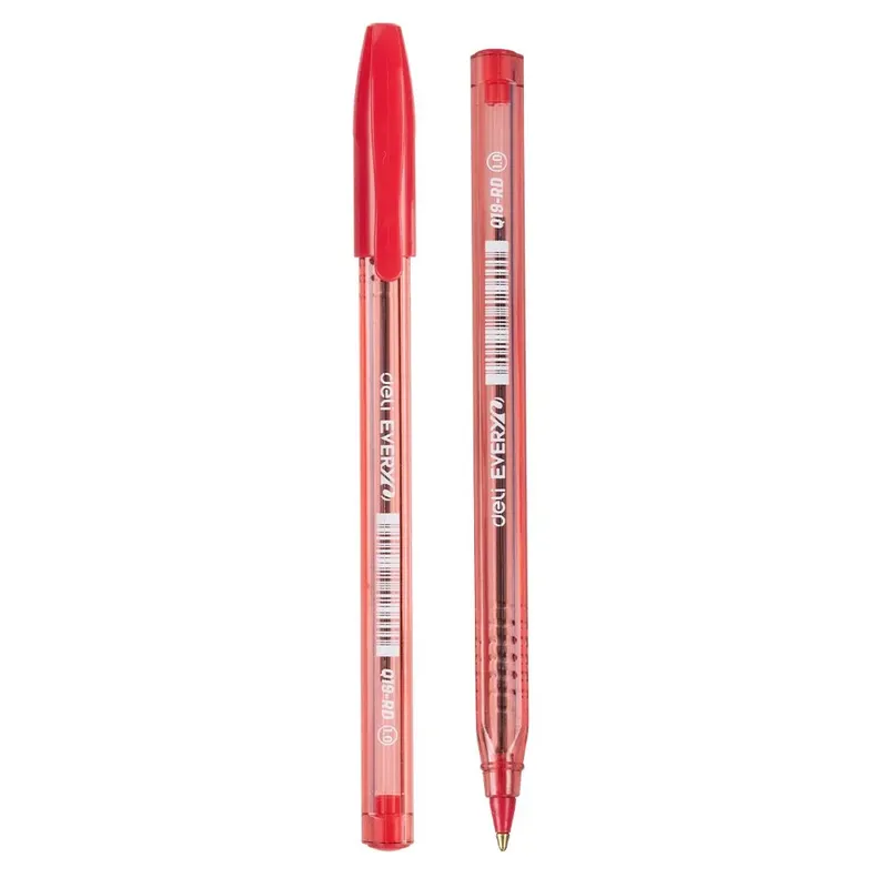 Ball Point Pen Every Ref Q19-RD Bullet tip : 1.0mm , Red Deli