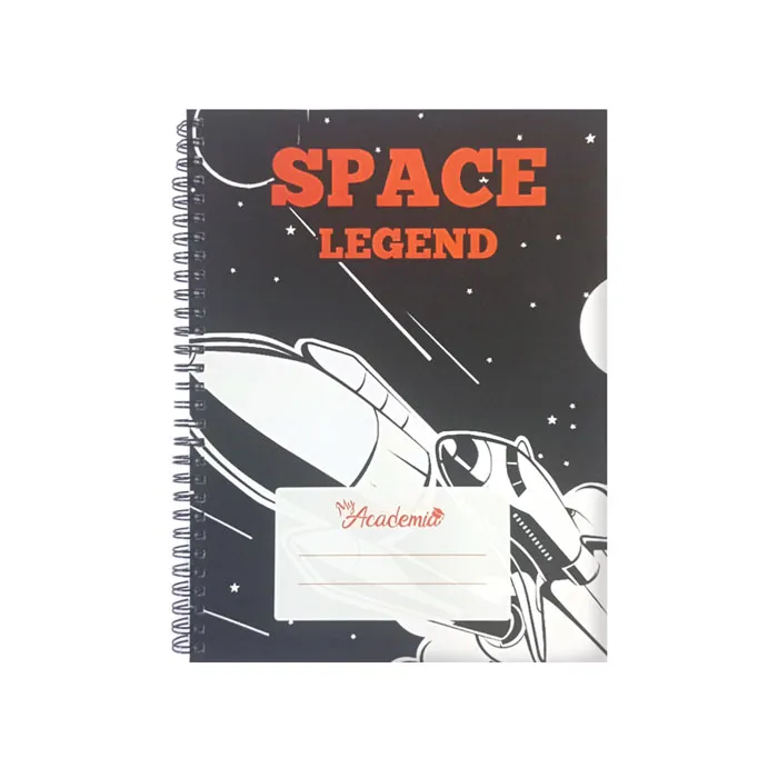 Spiral Notebook B5, 120 Sheets Ruled, Space Legend My Academia