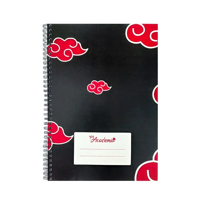Spiral Notebook A4, 120 Sheets Ruled, Naruto My Academia