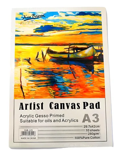 Canvas Artist Pad A3 YHB-129 A3 10 sheets 280g/m MeliMelo