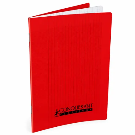 Classic Cover Notebook Ref 100104177 17*22 48pgs, 90g Red Conquerant