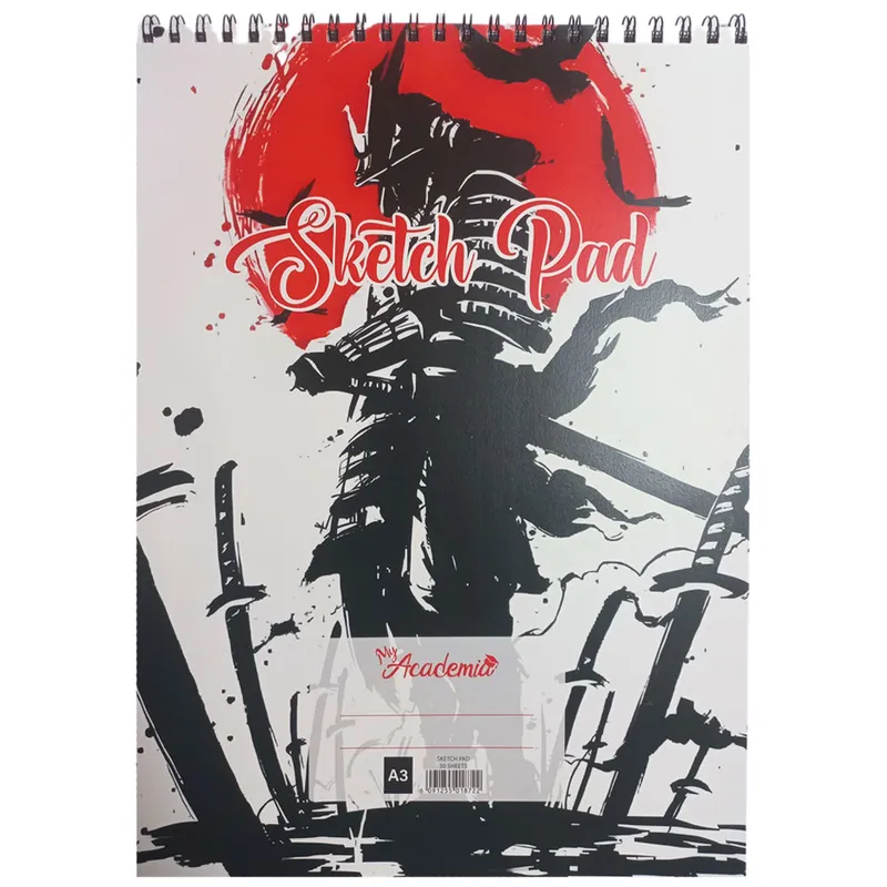 Sketch Book A3, 120gsm, 30 Sheets, Samurai My Academia