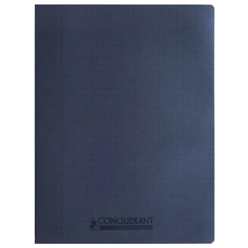 Classic Cover Notebook Ref 400002778 24*32, 96 pages, Seyes Grey Polypro Conquerant