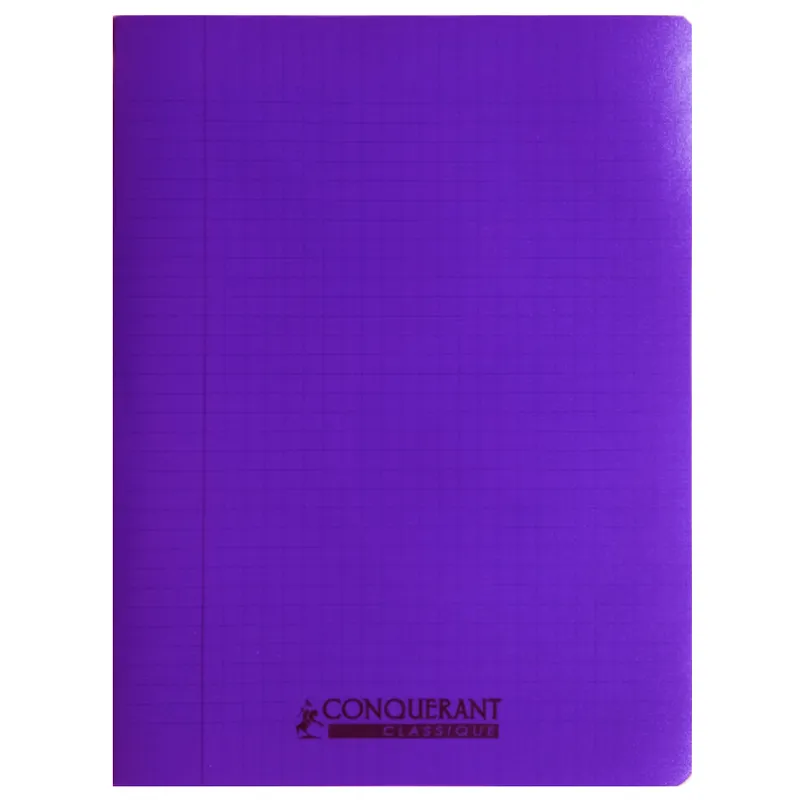 Classic Cover Notebook Ref 100105481 240*320cm, 96 pages, Seyes Polypro Purple Conquerant