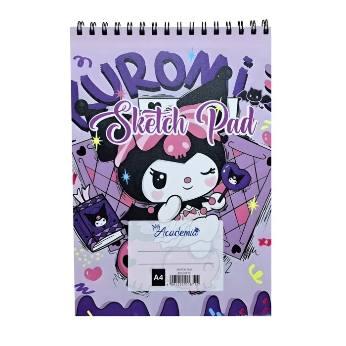 Sketch Book A4, 30 Sheets, Kuromi My Academia